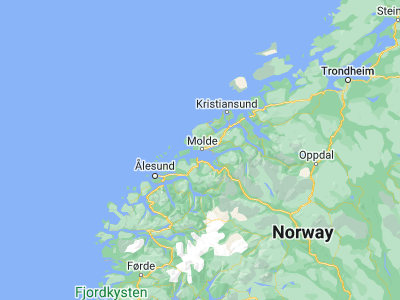 Map showing location of Molde (62.73752, 7.15912)