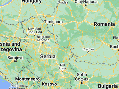 Map showing location of Moldova Nouă (44.7375, 21.66694)