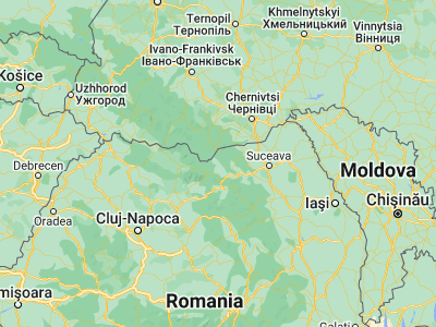 Map showing location of Moldova Suliţa (47.68333, 25.25)