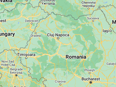 Map showing location of Moldoveneşti (46.5, 23.65)
