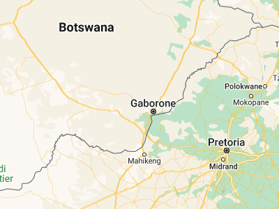 Map showing location of Molepolole (-24.40659, 25.49508)