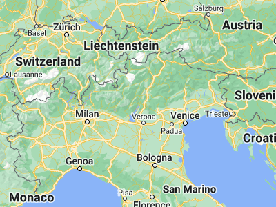 Map showing location of Molina di Ledro (45.8713, 10.77528)