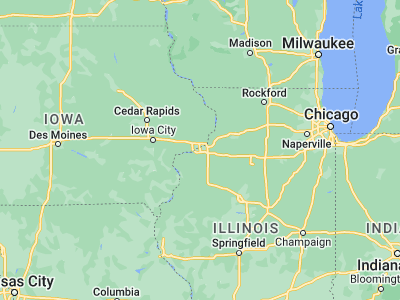 Map showing location of Moline (41.5067, -90.51513)