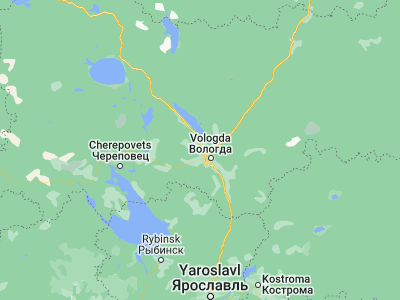 Map showing location of Molochnoye (59.29166, 39.67868)