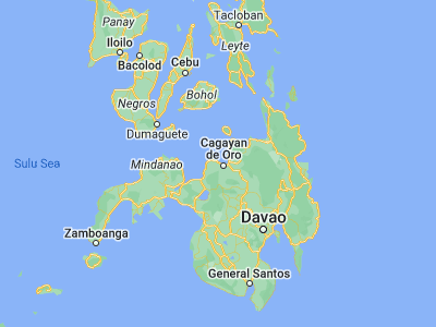 Map showing location of Molugan (8.5375, 124.56222)