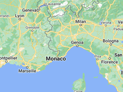 Map showing location of Mondovì (44.39603, 7.81764)