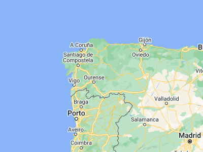 Map showing location of Monforte de Lemos (42.52165, -7.51422)