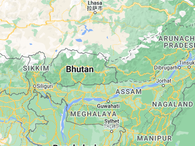 Map showing location of Mongar (27.27471, 91.23963)