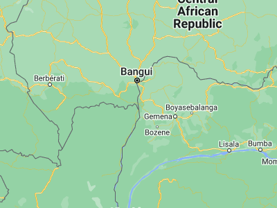 Map showing location of Mongoumba (3.64153, 18.59364)