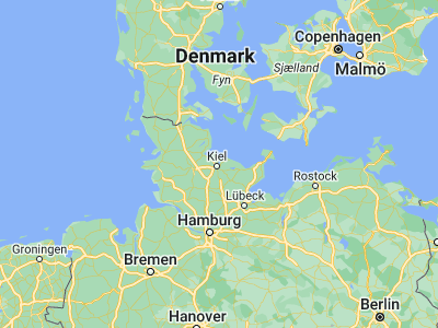 Map showing location of Mönkeberg (54.35, 10.18333)