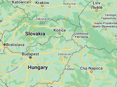 Map showing location of Monok (48.21667, 21.15)