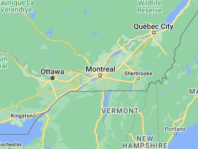Map showing location of Mont-Royal (45.51675, -73.64918)