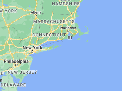 Map showing location of Montauk (41.03594, -71.95451)
