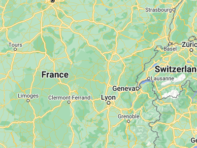 Map showing location of Montceau-les-Mines (46.66667, 4.36667)