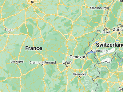 Map showing location of Montchanin (46.74964, 4.4707)
