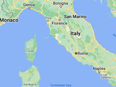 Map showing location of Monte Argentario (42.43452, 11.11954)