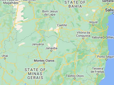 Map showing location of Monte Azul (-15.155, -42.87472)