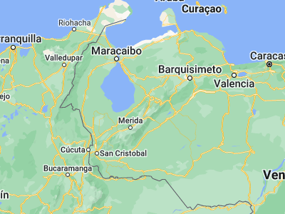 Map showing location of Monte Carmelo (9.18583, -70.81561)