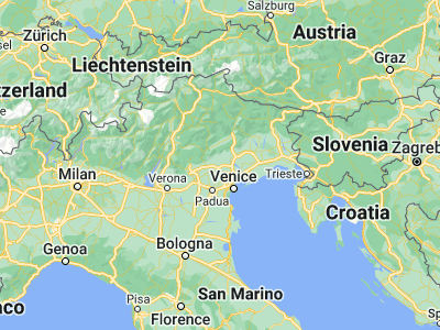 Map showing location of Montebelluna (45.77528, 12.03889)