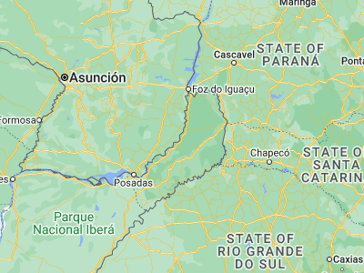 Map showing location of Montecarlo (-26.5662, -54.757)