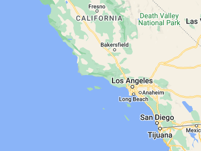 Map showing location of Montecito (34.43666, -119.63208)
