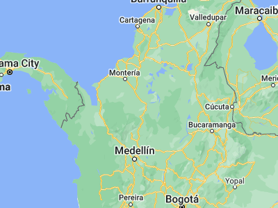Map showing location of Montelíbano (7.98288, -75.42293)
