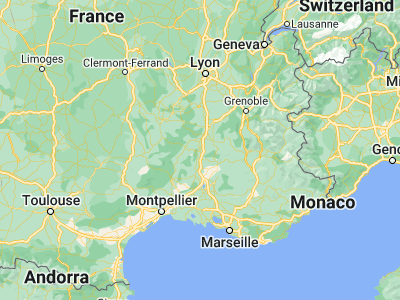 Map showing location of Montélimar (44.55838, 4.75094)