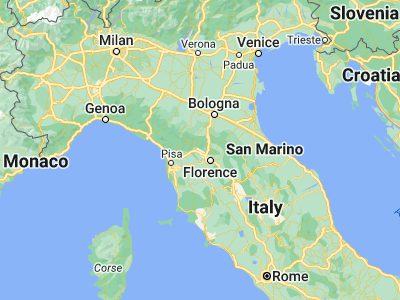 Map showing location of Montemurlo (43.92165, 11.03112)