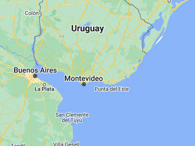 Map showing location of Montes (-34.5, -55.58333)