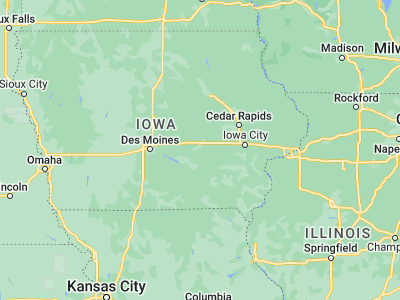 Map showing location of Montezuma (41.58583, -92.52741)