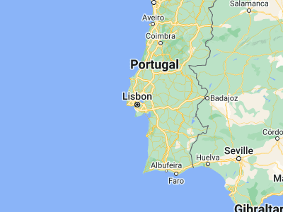 Map showing location of Montijo (38.70675, -8.97388)