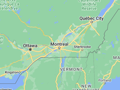 Map showing location of Montréal-Est (45.63202, -73.5075)