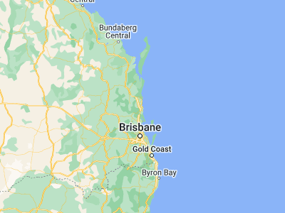 Map showing location of Mooloolaba (-26.68164, 153.11925)