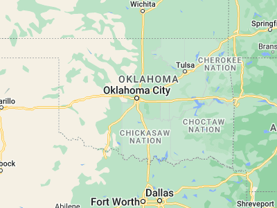 Map showing location of Moore (35.33951, -97.4867)