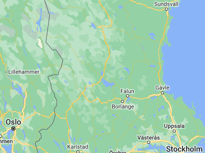 Map showing location of Mora (61.00704, 14.54316)