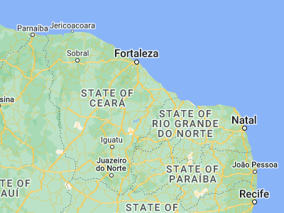 Map showing location of Morada Nova (-5.10667, -38.3725)