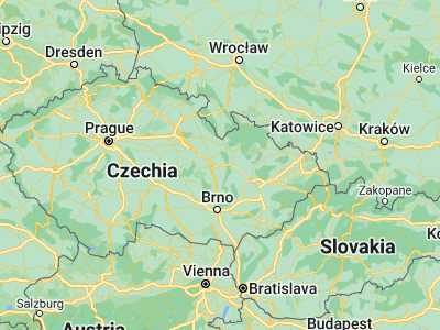 Map showing location of Moravská Třebová (49.75793, 16.66426)