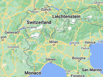 Map showing location of Morbio Inferiore (45.85341, 9.01644)