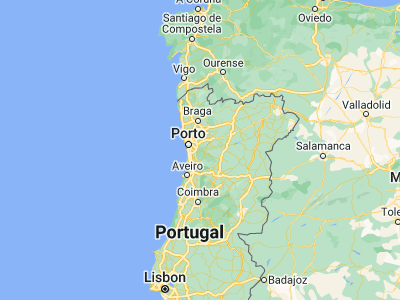 Map showing location of Moreira (41.056, -8.38939)