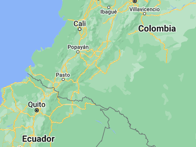 Map showing location of Morelia (1.48747, -75.72581)