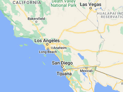 Map showing location of Moreno Valley (33.93752, -117.23059)