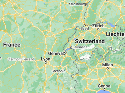 Map showing location of Morez (46.5254, 6.02589)
