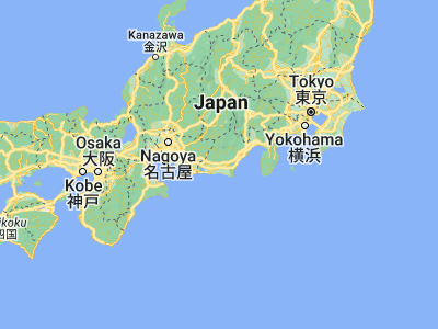 Map showing location of Mori (34.83333, 137.93333)