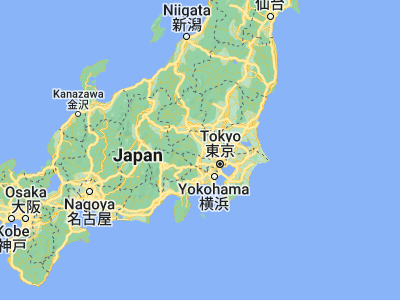 Map showing location of Morohongō (35.93556, 139.30444)