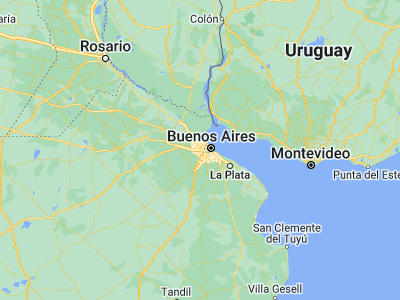Map showing location of Morón (-34.65344, -58.61975)