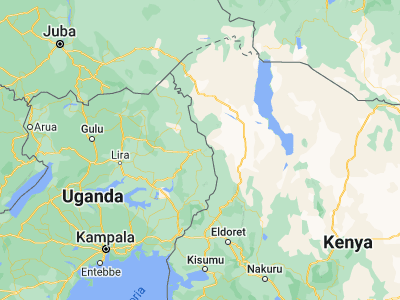 Map showing location of Moroto (2.53453, 34.66659)