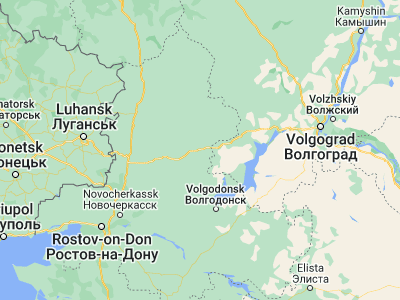 Map showing location of Morozovsk (48.35502, 41.82627)