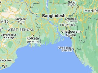 Map showing location of Morrelgonj (22.45566, 89.85584)