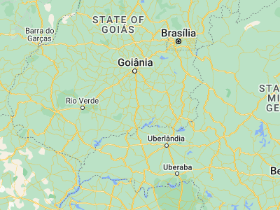 Map showing location of Morrinhos (-17.73111, -49.09944)