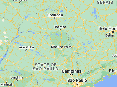 Map showing location of Morro Agudo (-20.73139, -48.05778)